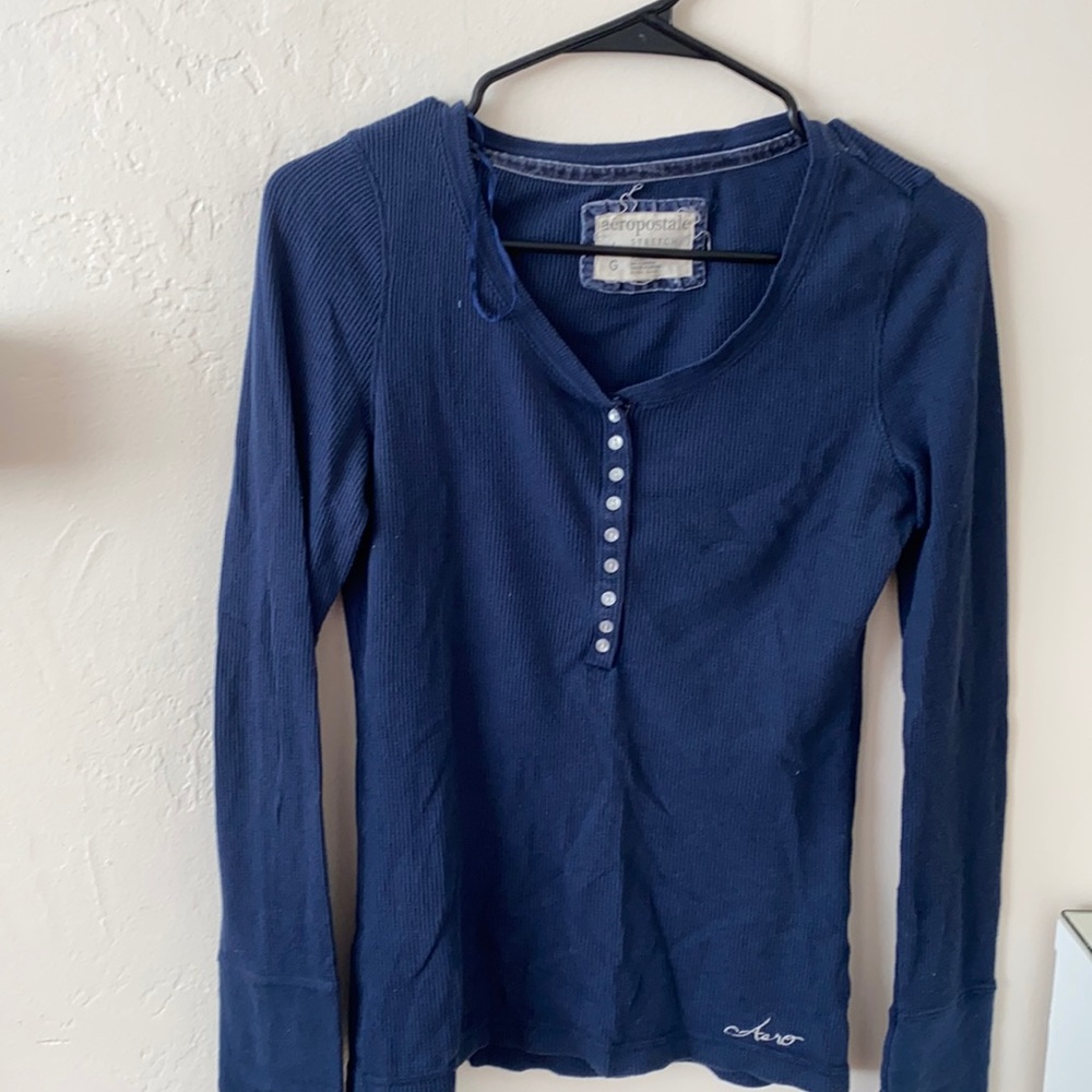 button half down long sleeve